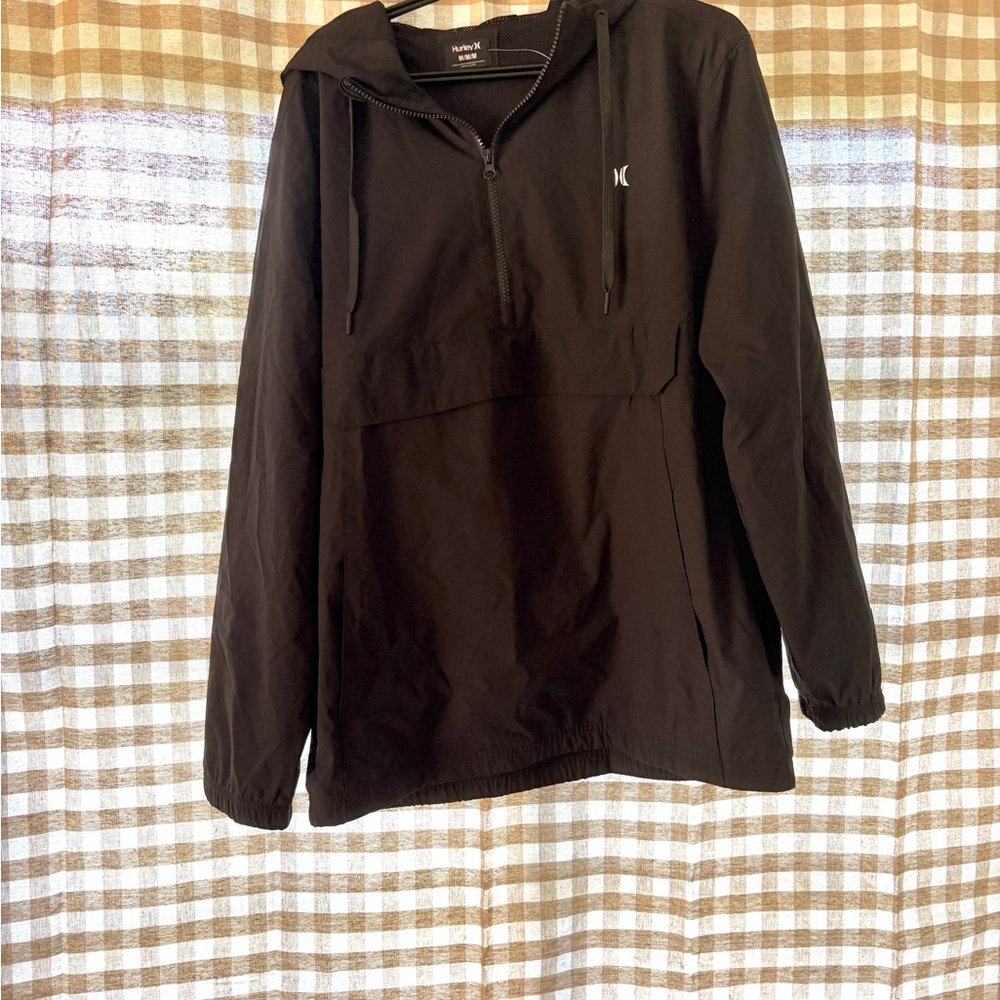 Hurley Men's Black Windbreaker Jacket